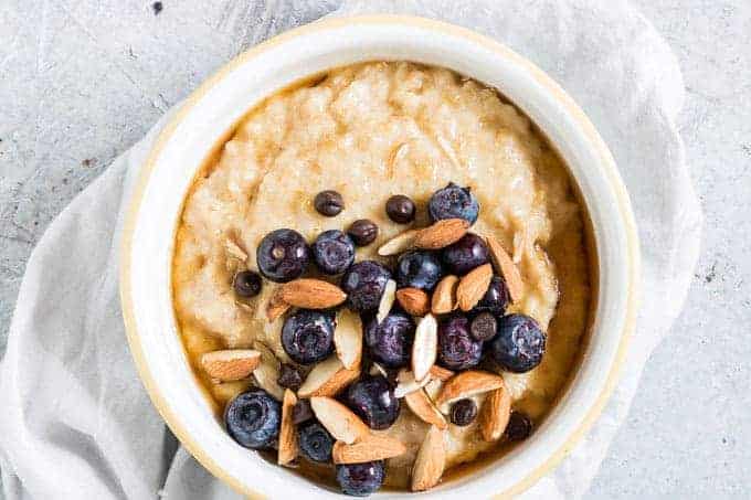 Instant Pot Steel Cut Oats {Gluten Free, Vegan}