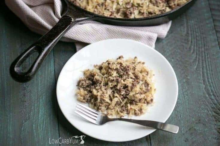 Low Carb Crack Slaw with Beef and Cabbage
