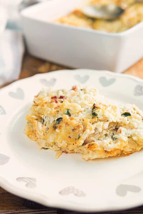 Macarrones con queso de coliflor