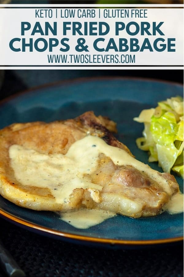 Pan-Fried Pork Chops and Cabbage in Mustard Cream Sauce + video
