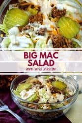 Big Mac Salad in a Jar (Keto Meal Prep) - Bobbi's Kozy Kitchen