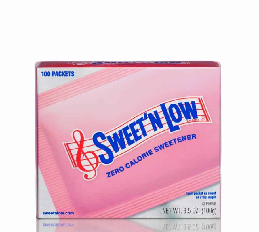 A box of Sweet N Low Sweetener.