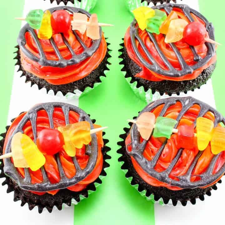 BBQ Grill Cupcakes - Fire up the Grill for a Sweet Treat