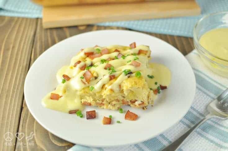 Keto Eggs Benedict Casserole