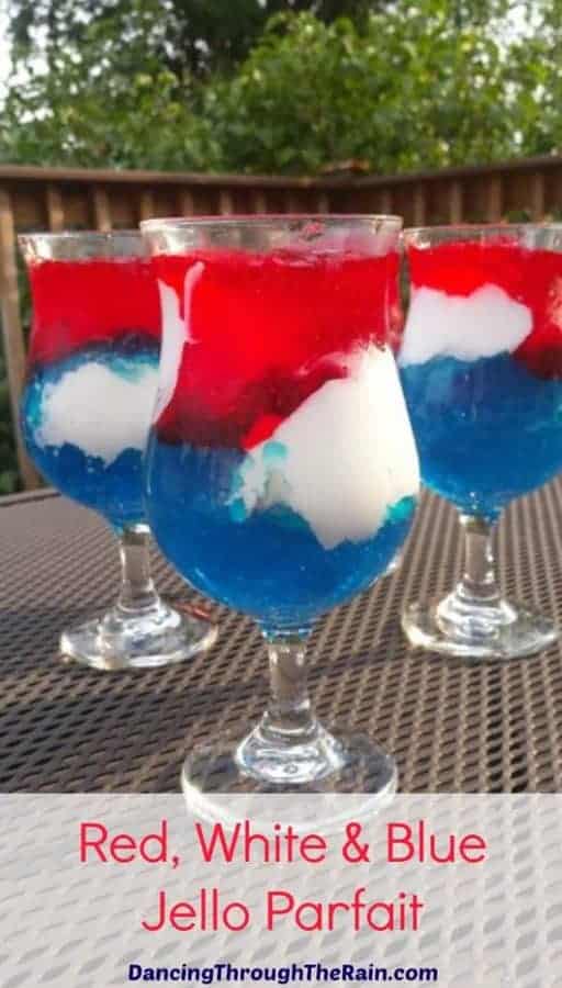 Red White And Blue Jello Parfait