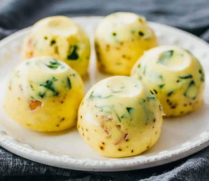 Instant Pot Egg Bites With Spinach & Prosciutto - Savory Tooth