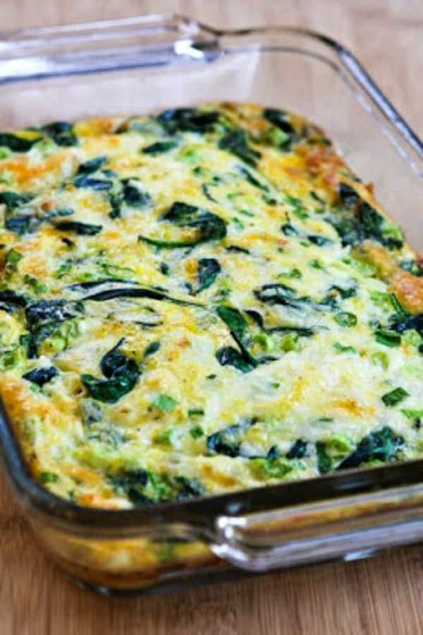 Spinach and Mozzarella Egg Bake (Video)