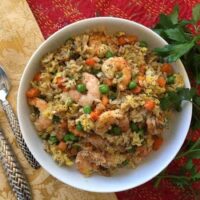 Air Fryer Shrimp Fried Rice