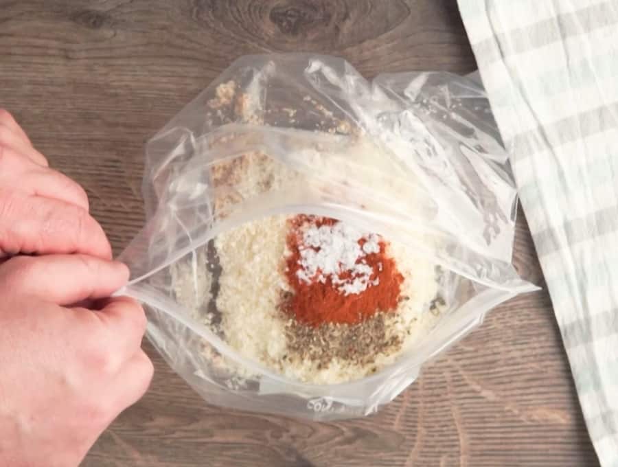 A zip lock bag of Spices.