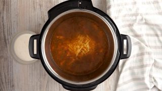 Savory Instant Pot Chicken Taco Soup + Video - TwoSleevers