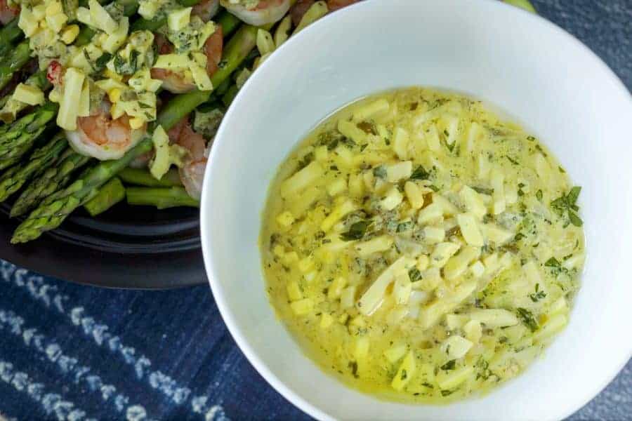 Gribiche Sauce for Shrimp and Asparagus