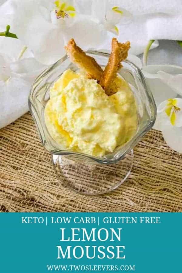 Keto No-Cook 5-ingredient Lemon Mousse - TwoSleevers