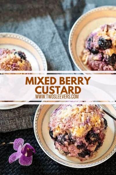 Mixed Berry Custard | A Keto Comfort Food Dessert! - TwoSleevers