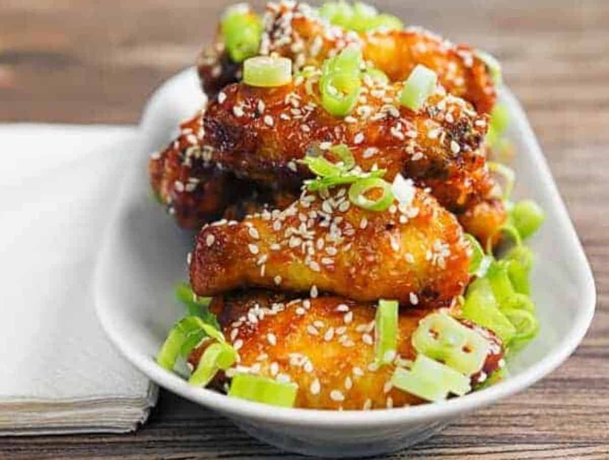 Air Fryer Korean Fried Chicken Recipe (Yangnyeom Chicken)