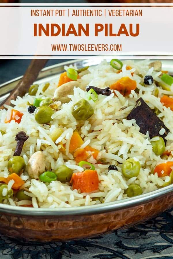 Instant Pot Indian Pilau Rice With Peas & Carrots Authentic Pilau In