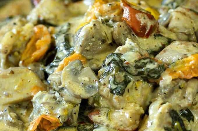 Tuscan Chicken Side Shot