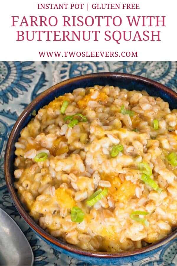 Farro Risotto With Butternut Squash - Farro Instant Pot Recipe