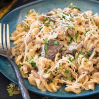 Mushroom Stroganoff Wide