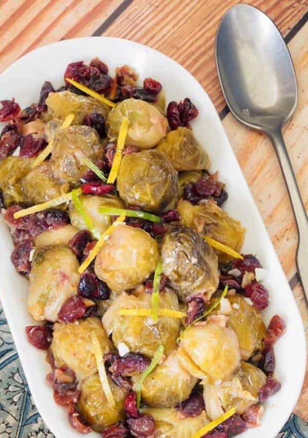 Cranberry Brussels Sprouts