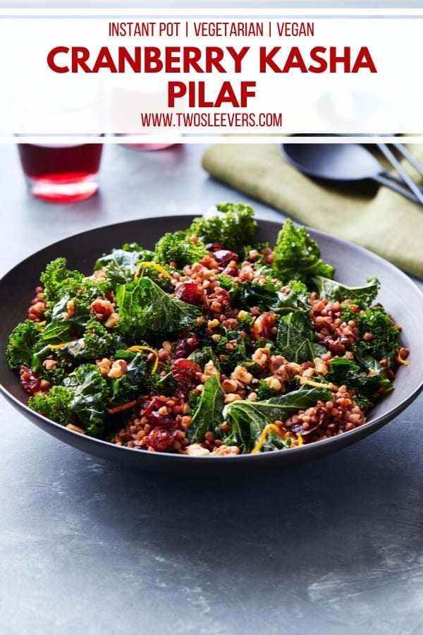 Instant Pot Kasha With Cranberries Pressure Cooker Buckwheat Recipe