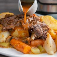 Instant Pot Pot Roast Wide Shot