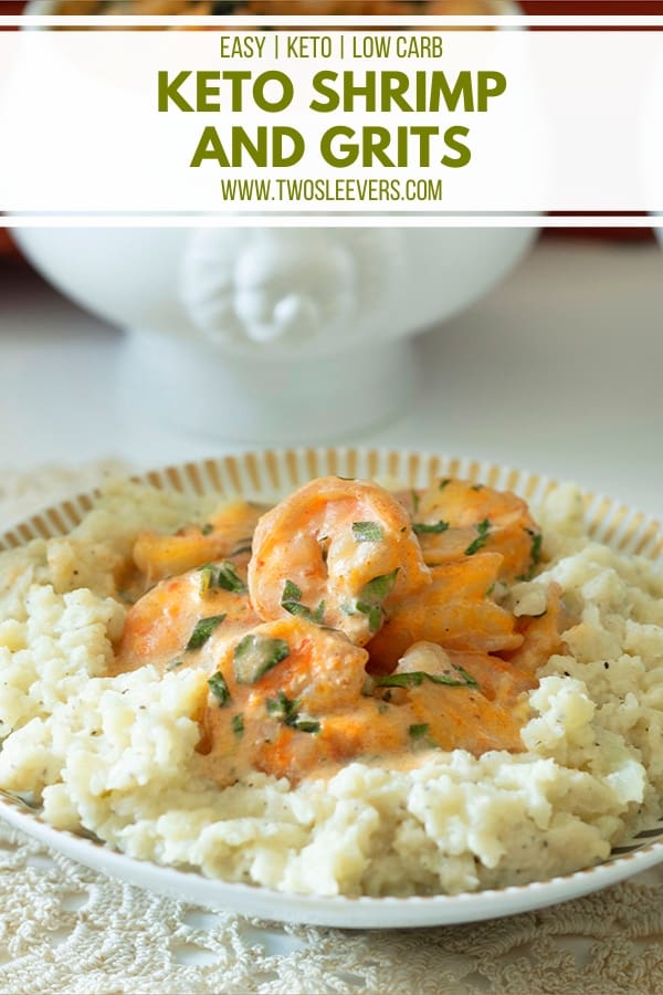 Keto Shrimp And Grits | Low Carb Grits! - TwoSleevers