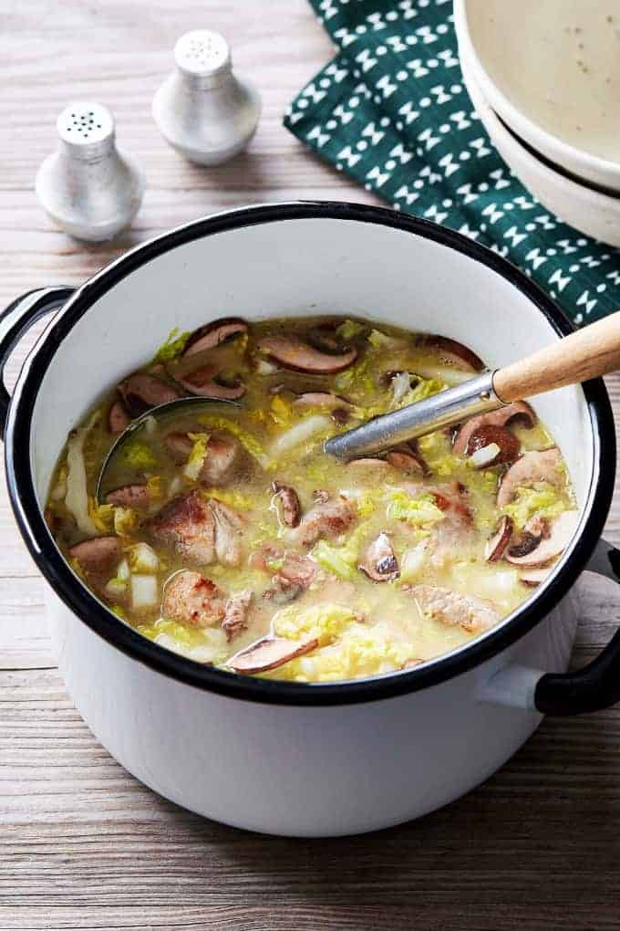Pork Belly Cabbage Soup | Quick, Easy And Low Carb! - TwoSleevers