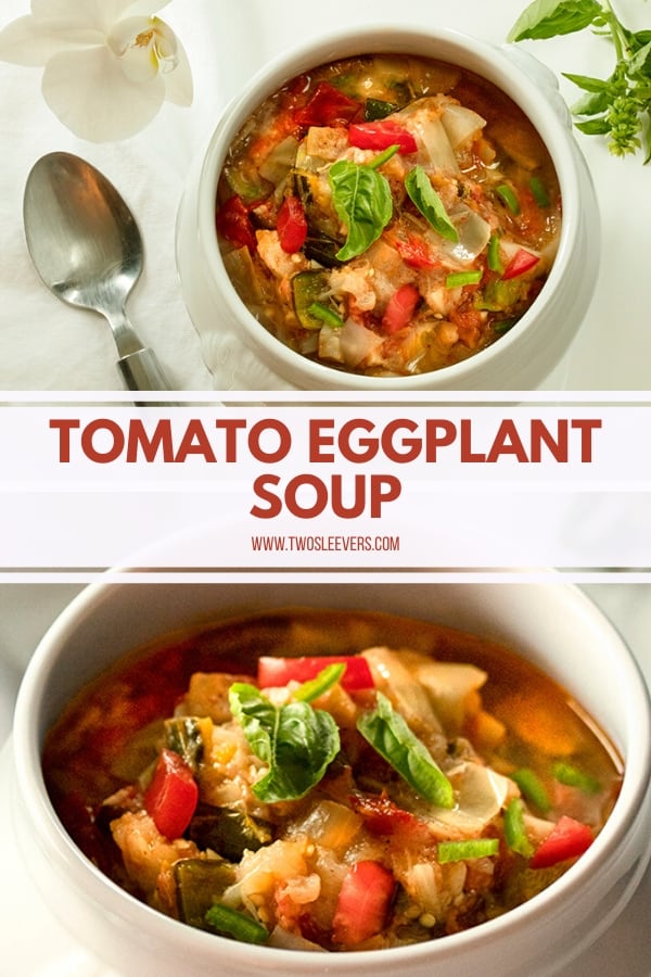 Tomato Eggplant Soup | Made Easily In Your Instant Pot! - TwoSleevers