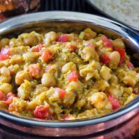 Coconut Chickpea Curry Wide Shot