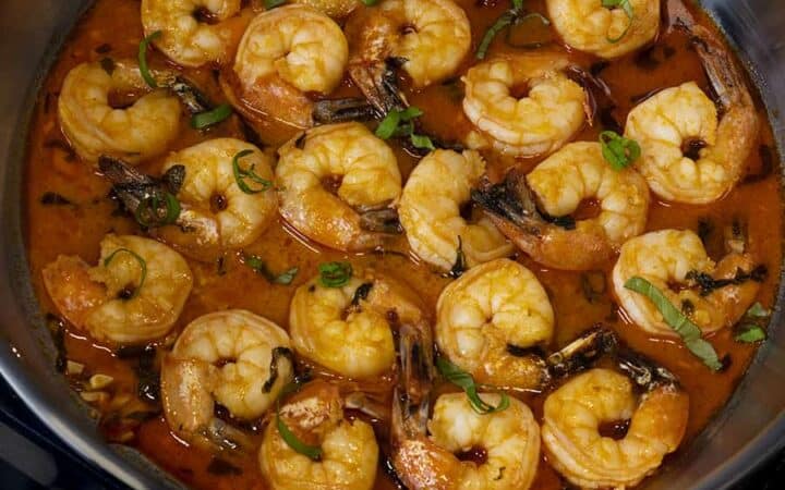 Easy Shrimp Scampi Wide Shot