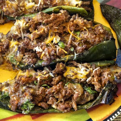 instant pot stuffed poblano peppers