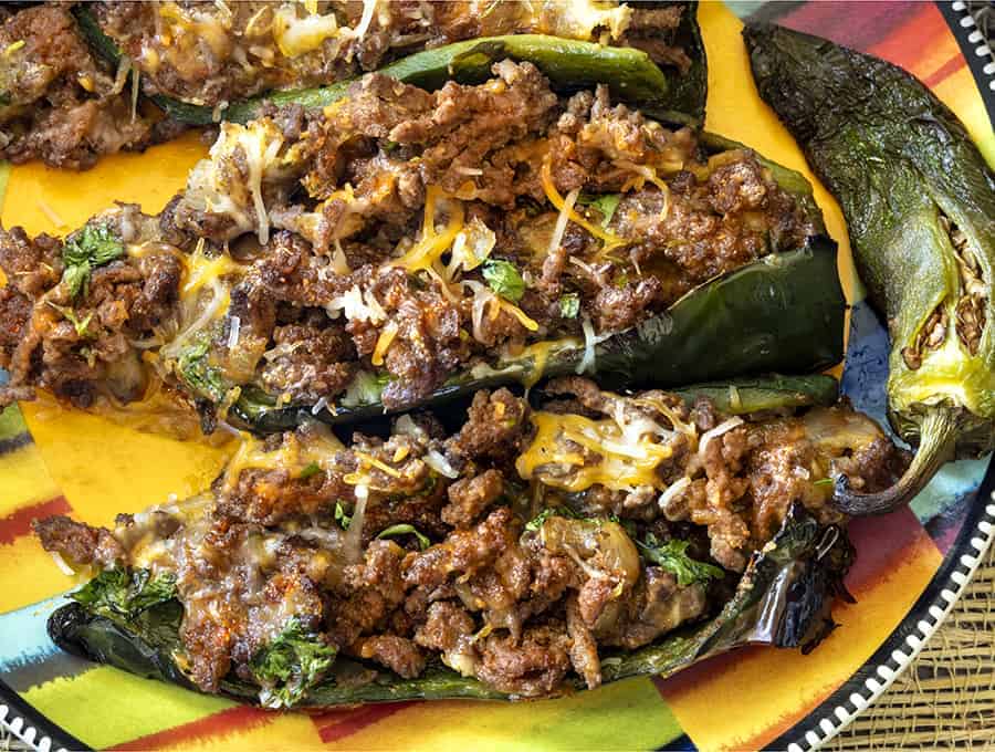 Low Carb Stuffed Poblano Peppers Quick Easy And Low Carb