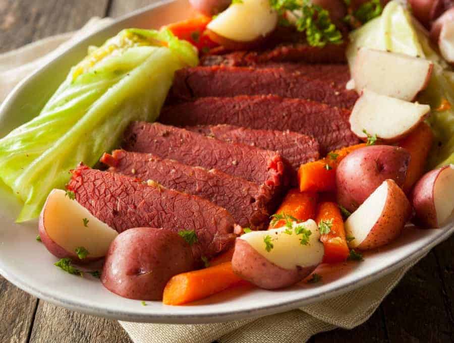 Instant Pot Corned Beef and Cabbage.