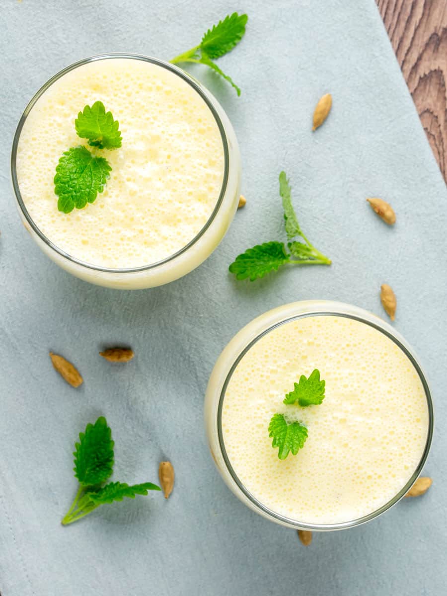 Mint Lassi Yogurt Mint Smoothie Recipe