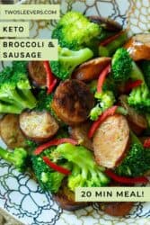 keto broccoli and sausage