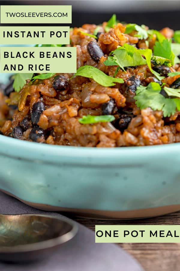 Instant Pot Black Beans and Rice Use a single pot!