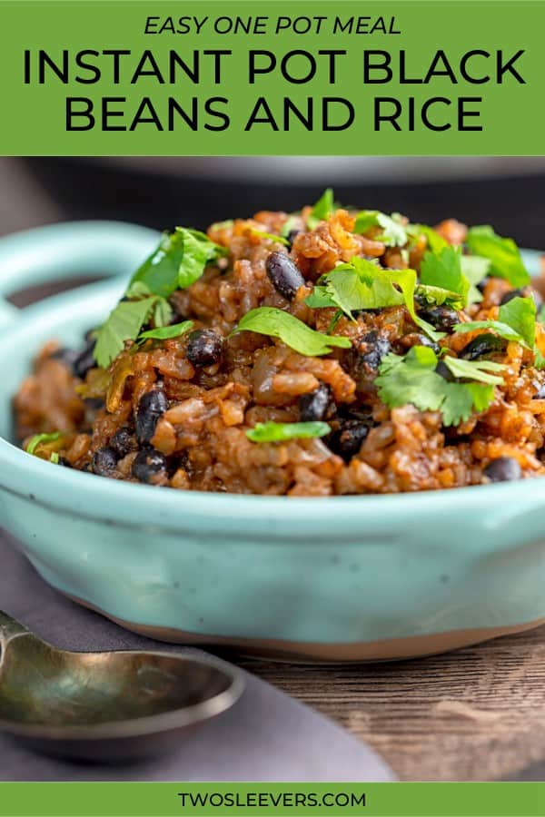 Instant Pot Black Beans and Rice Use a single pot!