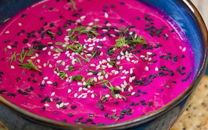 Borani Beet Dip Wide