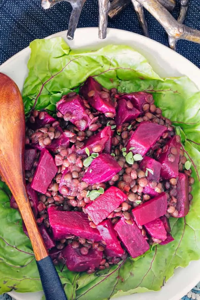 Beet Salad With Lentils | A Low Carb And Vegan Beet Recipe