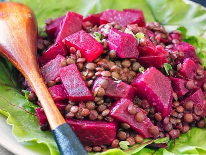 Beet Salad With Lentils A Low Carb And Vegan Beet Recipe