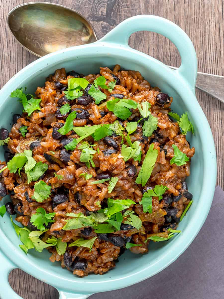 instant pot black beans and rice