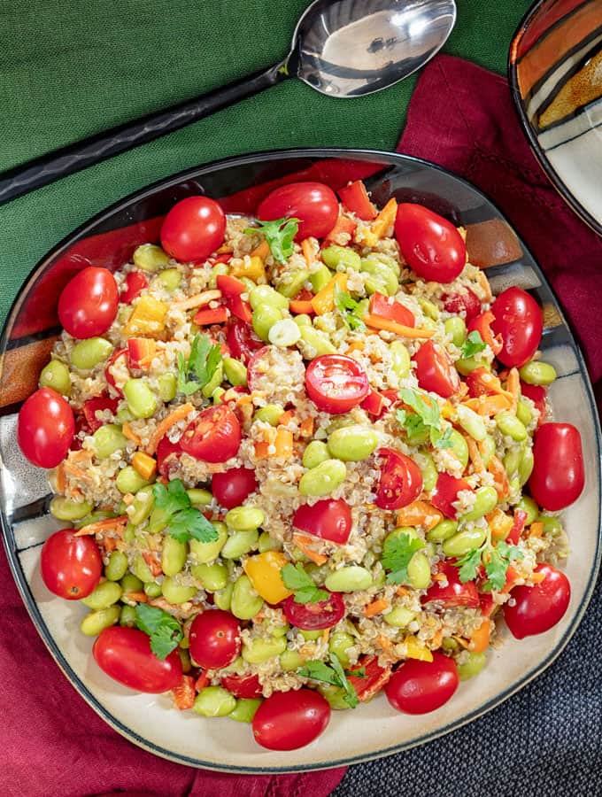 Edamame Salad With Quinoa Tall