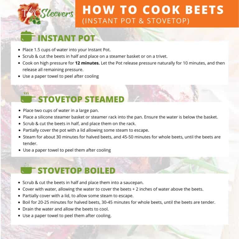 How To Cook Beets Perfectly Instant Pot, & Stovetop
