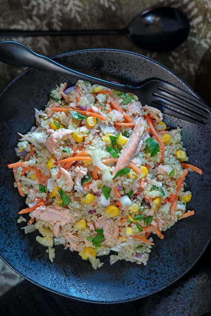 Instant Pot Salmon Rice Bowl Recipe - No. 2 Pencil