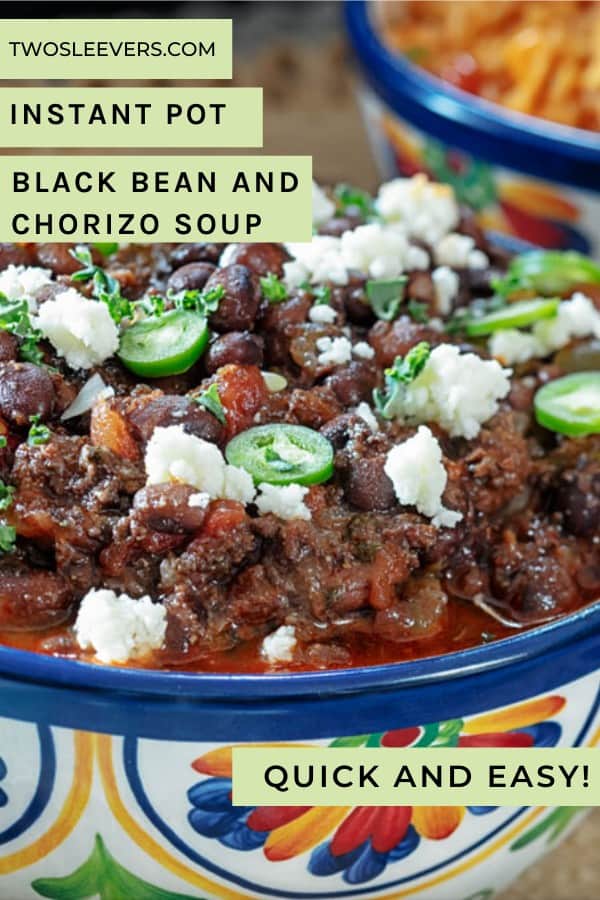 Instant Pot Black Beans And Chorizo Soup Cuban Black Beans