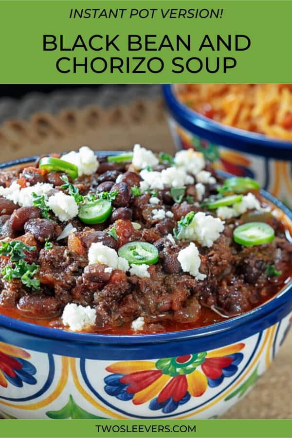 Instant Pot Black Beans And Chorizo Soup Cuban Black Beans
