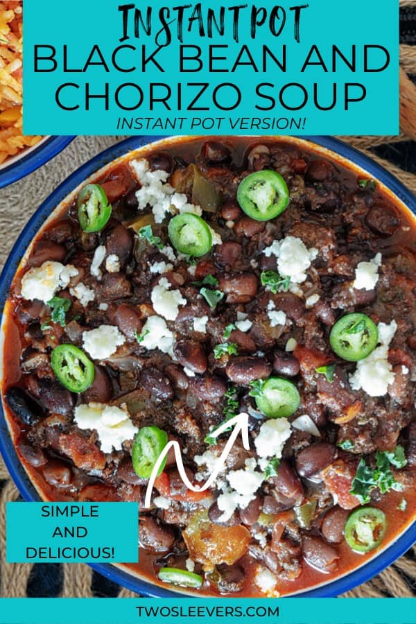 Instant Pot Black Beans And Chorizo Soup Cuban Black Beans