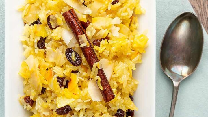 Image for Sweet Coconut Rice Recipe | Instant Pot Narali Bhat