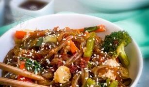 Image for Japchae – Vegan & GF Korean Glass Noodles
