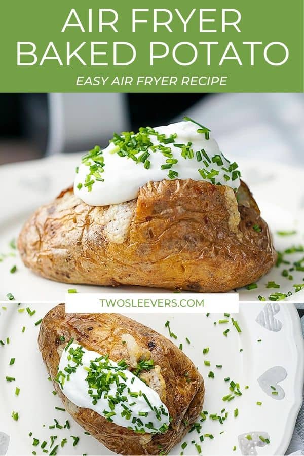 Foolproof Air Fryer Baked Potatoes | Easy air fryer baked potato recipe